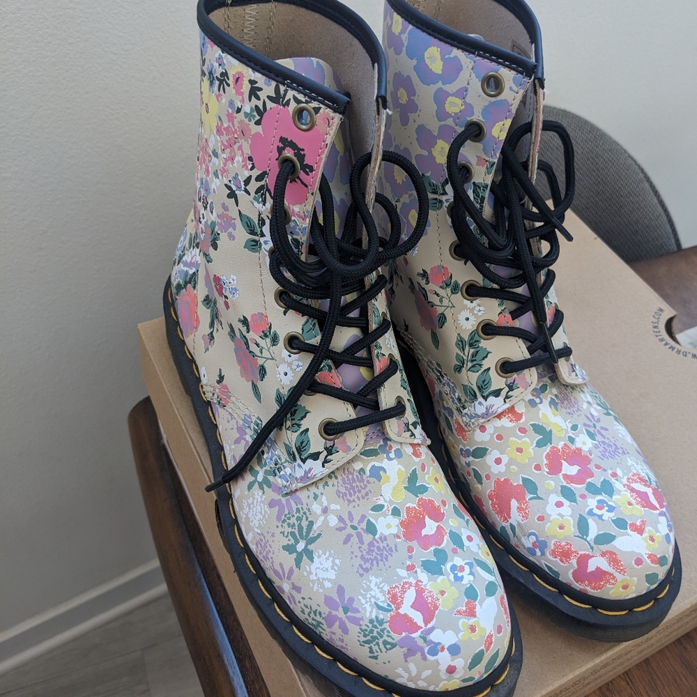 Doc Martens Floral Mashup boots